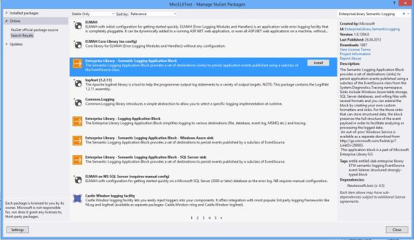 EL6NugetSemanticLogging