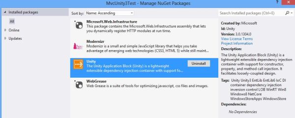 NugetUntiy3
