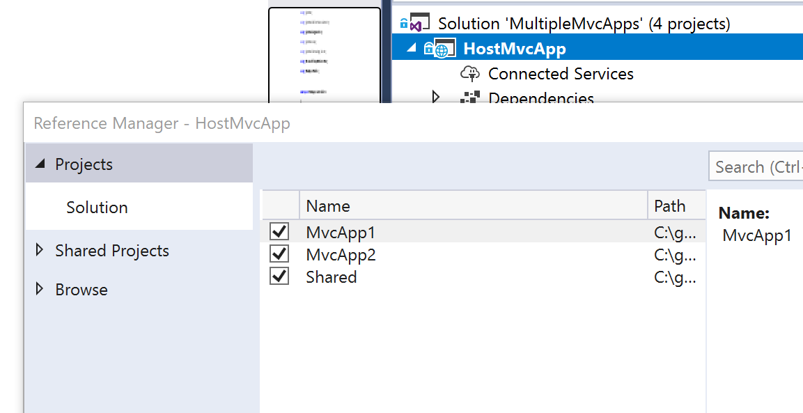 Using MVC ASP.NET Core APPs in a Host ASP.NET Core Application ...