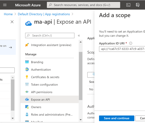 Login and use an ASP.NET Core API with Azure AD Auth and user access ...