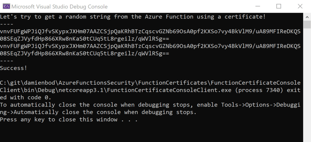 Securing Azure Functions using certificate authentication | Software ...