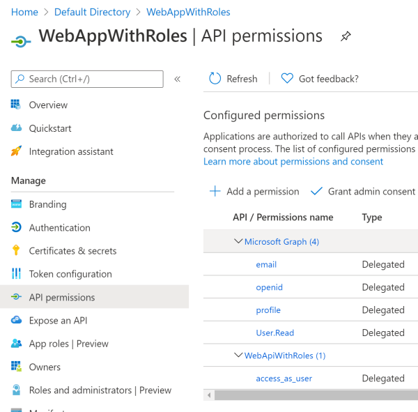 Implement app roles authorization with Azure AD and ASP.NET Core ...