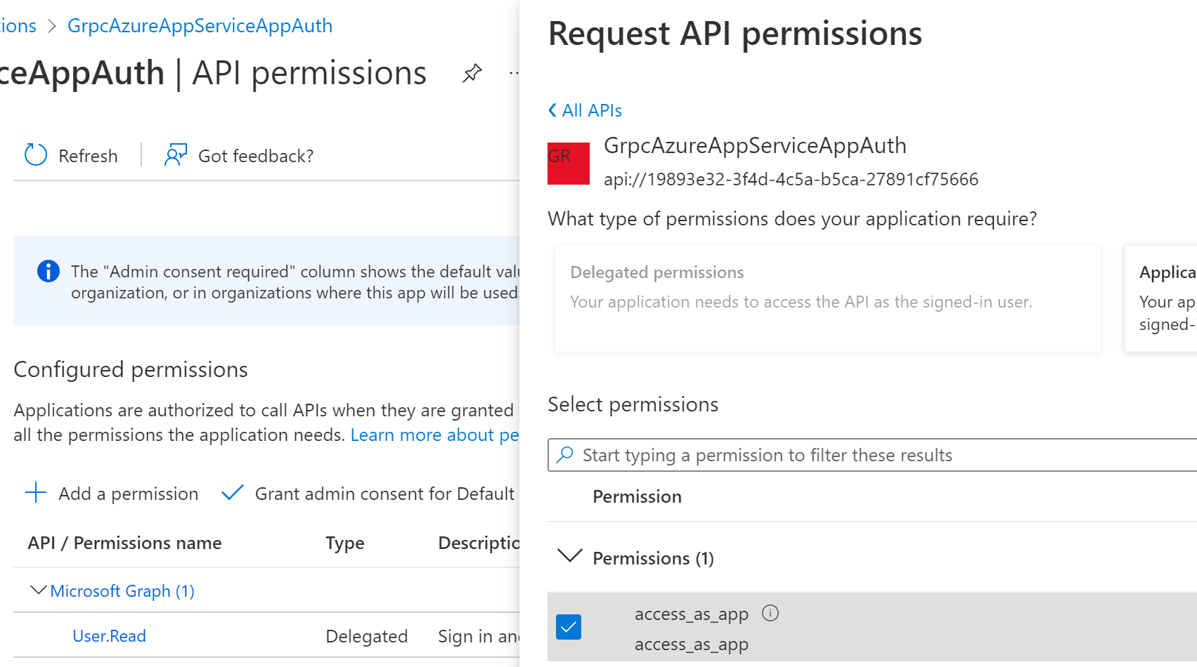 Setup application client in Azure App Registration with App roles to ...
