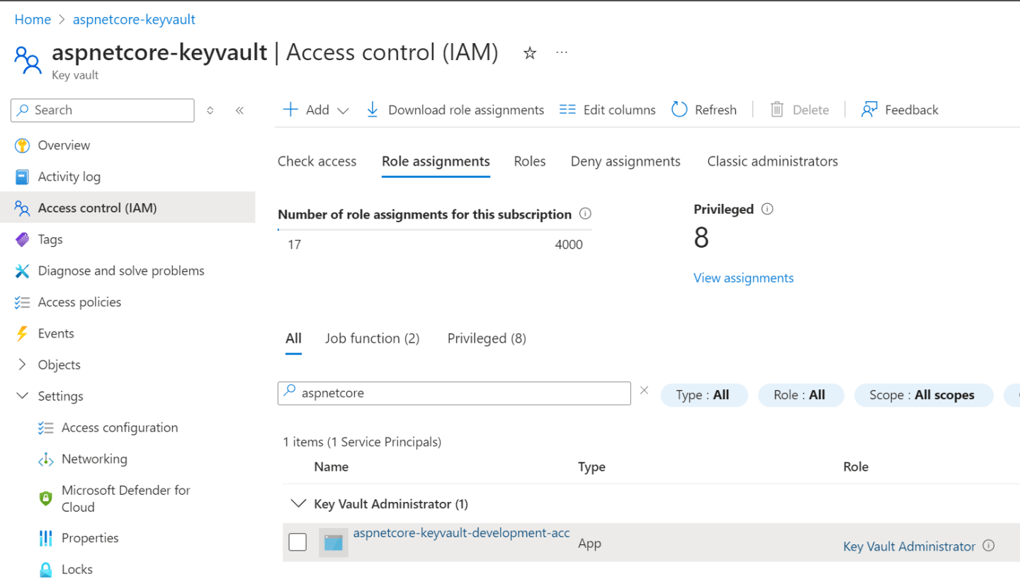Using ASP.NET Core with Azure Key Vault | Software Engineering